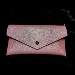 Kate spade burgess court chain clutch rose gold